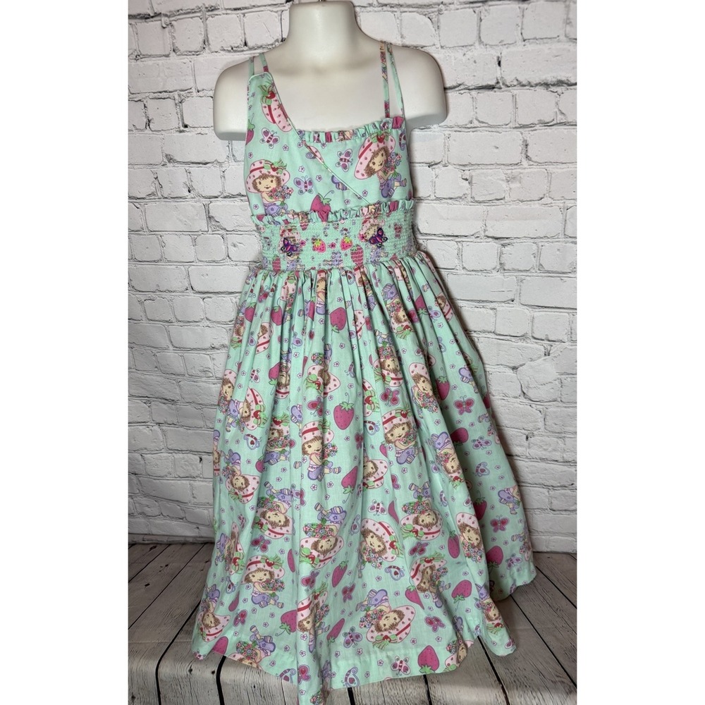 Strawberry‎ Shortcake 5T Maxi Full Skirt Dress Y2K by Sarah Ruth Pink Sleeveless